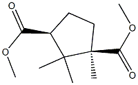 DIMETHYL (1R,3S)-1,2,2-TRIMETHYLCYCLOPENTANE-1,3-DICARBOXYLATE Struktur