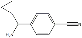 4-((1S)AMINOCYCLOPROPYLMETHYL)BENZENECARBONITRILE Struktur