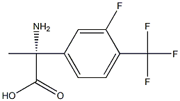 (2R)-2-AMINO-2-[3-FLUORO-4-(TRIFLUOROMETHYL)PHENYL]PROPANOIC ACID Struktur