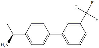 (1S)-1-(4-[3-(TRIFLUOROMETHYL)PHENYL]PHENYL)ETHYLAMINE Struktur