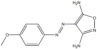 3,5-ISOXAZOLEDIAMINE, 4-[(E)-(4-METHOXYPHENYL)AZO]- Struktur