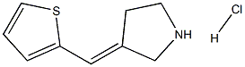 (E)-3-(THIOPHEN-2-YLMETHYLENE)PYRROLIDINE HYDROCHLORIDE Struktur