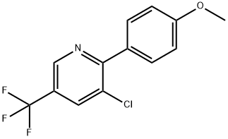 4-[3-CHLORO-5-(TRIFLUOROMETHYL)-2-PYRIDINYL]PHENYL METHYL ETHER Struktur