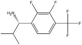 (1S)-1-[2,3-DIFLUORO-4-(TRIFLUOROMETHYL)PHENYL]-2-METHYLPROPYLAMINE Struktur