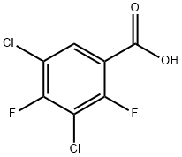 3,5-DICHLORO-2,4-DIFLUOROBENZOIC ACID Struktur