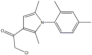 2-CHLORO-1-[1-(2,4-DIMETHYLPHENYL)-2,5-DIMETHYL-1H-PYRROL-3-YL]ETHANONE Struktur