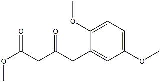 4-(2,5-DIMETHOXY-PHENYL)-3-OXO-BUTYRIC ACID METHYL ESTER Struktur