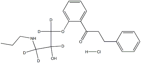 PROPAFENONE-D5 HCL Struktur