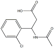 3-ACETYLAMINO-3-(2-CHLORO-PHENYL)-PROPIONIC ACID Struktur