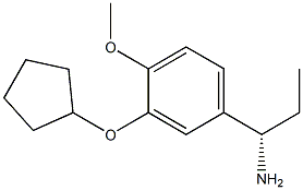 (1S)-1-(3-CYCLOPENTYLOXY-4-METHOXYPHENYL)PROPYLAMINE Struktur