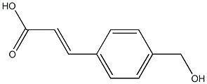 4-(HYDROXYMETHYL)CINNAMIC ACID Struktur