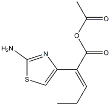 2-(2-AMINOTHIAZOLE-4-YL)-2-PENTENOYL ACETIC ACID Struktur