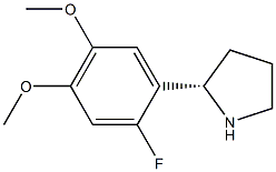 1-((2S)PYRROLIDIN-2-YL)-2-FLUORO-4,5-DIMETHOXYBENZENE Struktur