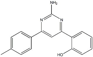 2-(2-AMINO-6-P-TOLYLPYRIMIDIN-4-YL)PHENOL Struktur