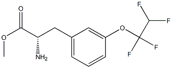 METHYL (2S)-2-AMINO-3-[3-(1,1,2,2-TETRAFLUOROETHOXY)PHENYL]PROPANOATE Struktur