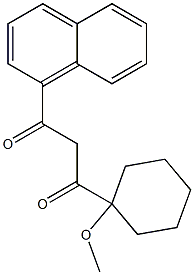 1-(1-METHOXY-CYCLOHEXYL)-3-NAPHTHALEN-1-YL-PROPANE-1,3-DIONE Struktur