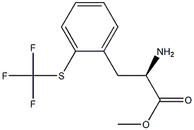 METHYL (2R)-2-AMINO-3-[2-(TRIFLUOROMETHYLTHIO)PHENYL]PROPANOATE Struktur