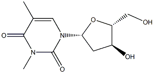 N3-METHYL-THYMIDINE, [3H]- Struktur