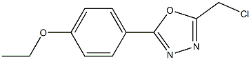 2-(CHLOROMETHYL)-5-(4-ETHOXYPHENYL)-1,3,4-OXADIAZOLE Struktur