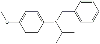 (4-METHOXY PHENYL) ISO PROPYL BENZYL AMINE Struktur