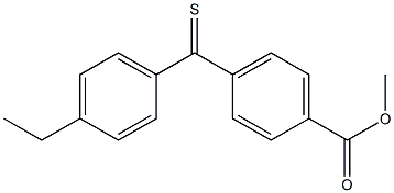 METHYL 4-(4-ETHYLTHIOBENZOYL)BENZOATE Struktur