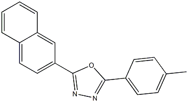 2-(4-METHYLPHENYL)-5-(2-NAPHTHYL)-1,3,4-OXADIAZOLE Struktur