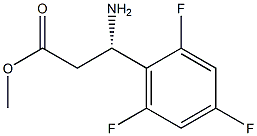 METHYL (3S)-3-AMINO-3-(2,4,6-TRIFLUOROPHENYL)PROPANOATE Struktur