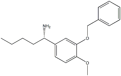 (1S)-1-[4-METHOXY-3-(PHENYLMETHOXY)PHENYL]PENTYLAMINE Struktur