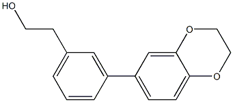 3-[3,4-(ETHYLENEDIOXY)PHENYL]PHENETHYL ALCOHOL Struktur