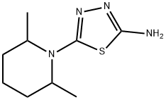 5-(2,6-DIMETHYLPIPERIDIN-1-YL)-1,3,4-THIADIAZOL-2-AMINE Struktur