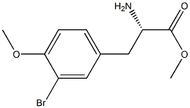 METHYL (2S)-2-AMINO-3-(3-BROMO-4-METHOXYPHENYL)PROPANOATE Struktur