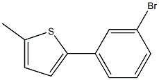 3-BROMO-(5-METHYL-2-THIENYL)BENZENE Struktur