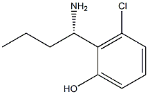 2-((1S)-1-AMINOBUTYL)-3-CHLOROPHENOL Struktur