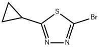 2-BROMO-5-CYCLOPROPYL-1,3,4-THIADIAZOLE Struktur