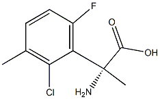 (2R)-2-AMINO-2-(2-CHLORO-6-FLUORO-3-METHYLPHENYL)PROPANOIC ACID Struktur