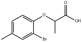 2-(2-BROMO-4-METHYLPHENOXY)PROPANOIC ACID Struktur