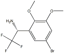 (1R)-1-(5-BROMO-2,3-DIMETHOXYPHENYL)-2,2,2-TRIFLUOROETHYLAMINE Struktur