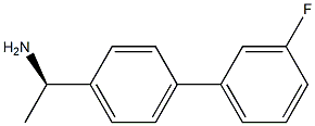 (1R)-1-[4-(3-FLUOROPHENYL)PHENYL]ETHYLAMINE Struktur