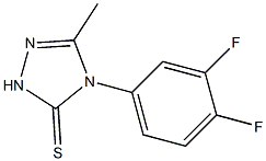 4,5-DIHYDRO-4-(3,4-DIFLUOROPHENYL)-3-METHYL-1,2,4-TRIAZOLE-5(1H)-THIONE Struktur