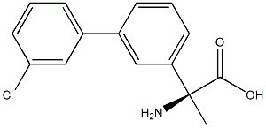 (2S)-2-AMINO-2-[3-(3-CHLOROPHENYL)PHENYL]PROPANOIC ACID Struktur