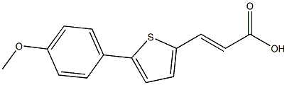 3-[5-(4-METHOXYPHENYL)THIOPHEN-2-YL]ACRYLIC ACID Struktur