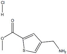 METHYL 4-(AMINOMETHYL)THIOPHENE-2-CARBOXYLATE HYDROCHLORIDE Struktur