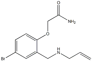 2-(2-((ALLYLAMINO)METHYL)-4-BROMOPHENOXY)ACETAMIDE Struktur