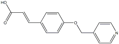 (2E)-3-[4-(PYRIDIN-4-YLMETHOXY)PHENYL]ACRYLIC ACID Struktur