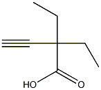 2,2-DIETHYL-BUT-3-YNOIC ACID Struktur