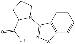 1-(1,2-BENZISOTHIAZOL-3-YL)PYRROLIDINE-2-CARBOXYLIC ACID Struktur