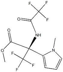 METHYL 3,3,3-TRIFLUORO-2-(1-METHYL-1H-PYRROL-2-YL)-N-(TRIFLUOROACETYL)ALANINATE Struktur