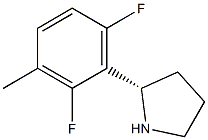 (2S)-2-(2,6-DIFLUORO-3-METHYLPHENYL)PYRROLIDINE Struktur