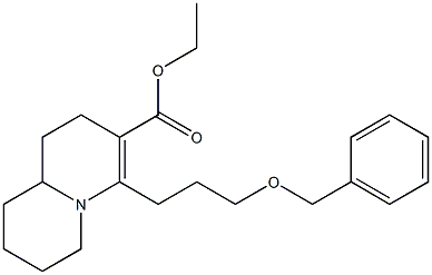 ETHYL 4-(3-BENZYLOXYPROPYL)-1,6,7,8,9,9A-HEXAHYDRO-2H-QUINOLIZINE-3-CARBOXYLATE Struktur