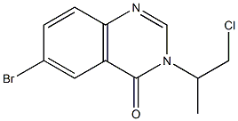 6-BROMO-3-(2-CHLORO-1-METHYL-ETHYL)-3H-QUINAZOLIN-4-ONE Struktur